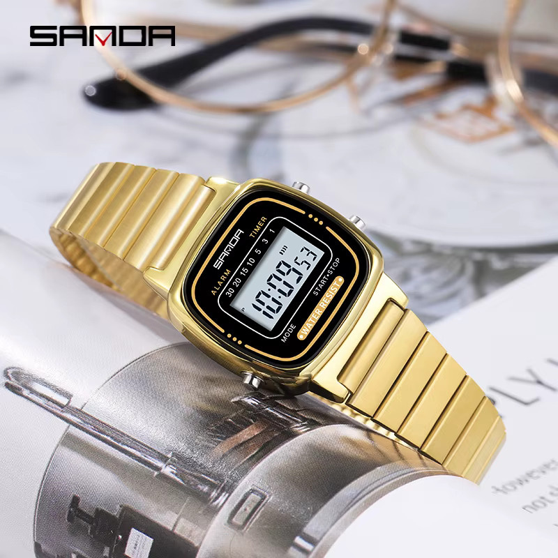SANDA Armbanduhr, Quarz, Gold, Damen - Bild 2