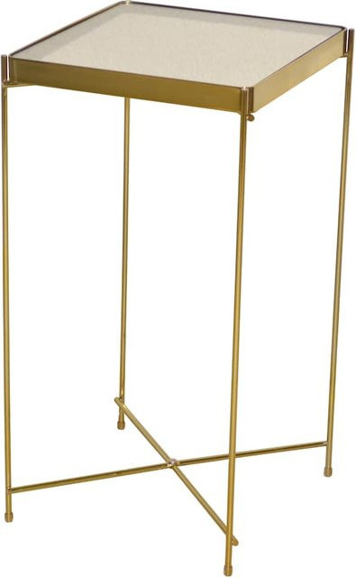 Beistelltisch Selly von Möbel direkt online in Gold mit Spiegelglasplatte und Metallgestell - Bild 1