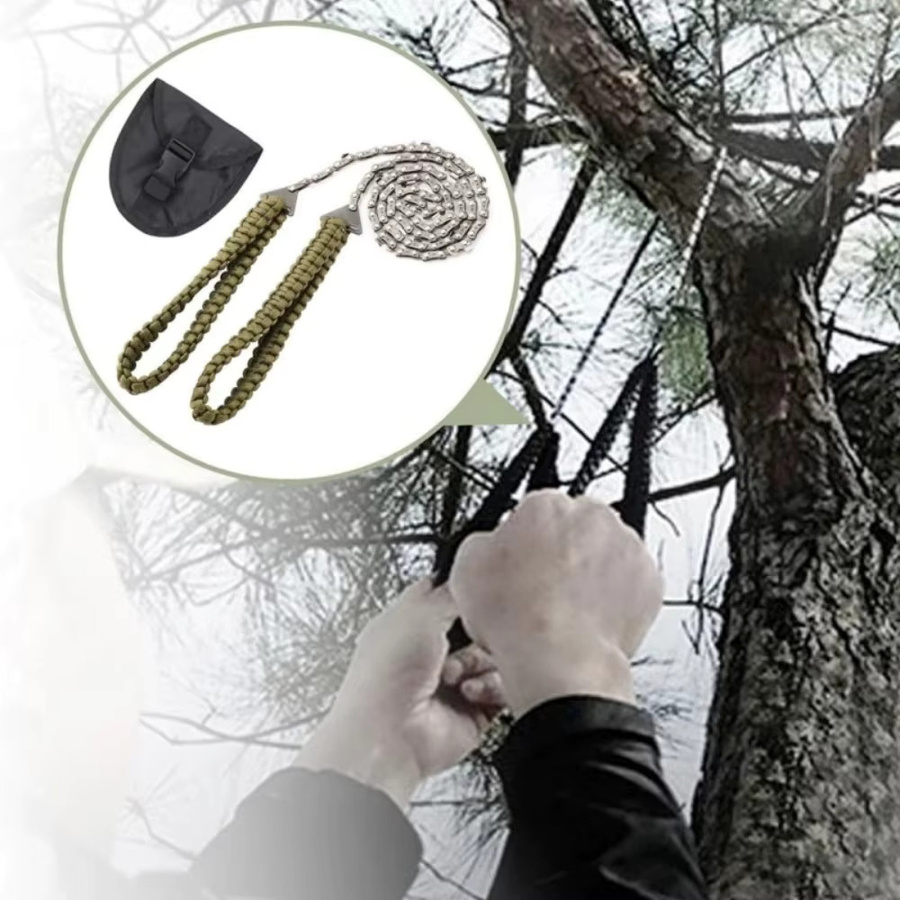 Skeyo Manuelle Mini-Kettensäge mit Seilgriff für Garten und Outdoor-Überleben - Bild 4