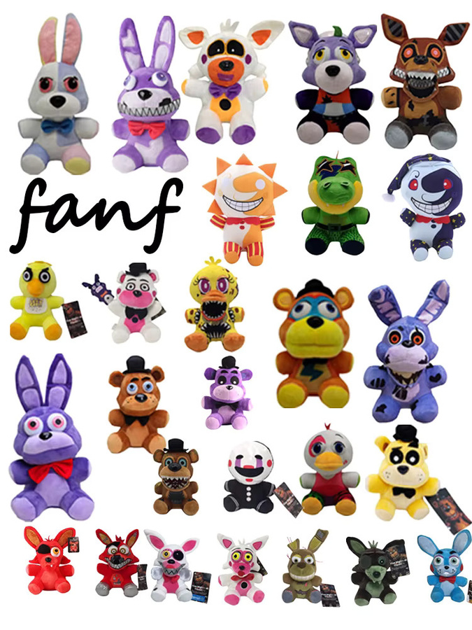 Bandai Five Nights at Freddy's FNaF Plüsch Spielzeug, Bonnie Bär, Foxy, Freddy, Bunt / Mehrfarbig - Bild 2