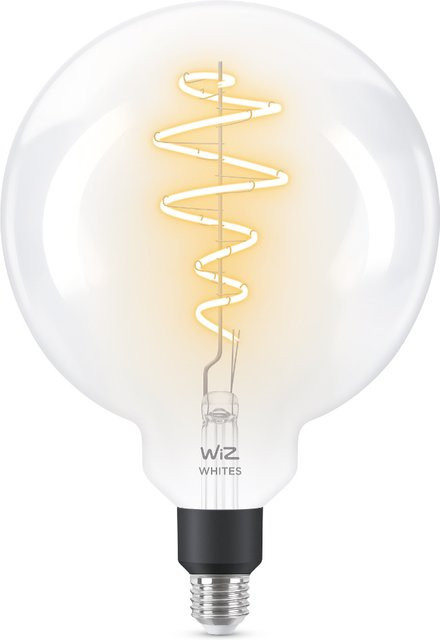 WiZ Smart Filament LED Leuchtmittel Globeform E27 40W Transparent Weiß mit Warm- und Kaltweiß sowie Dimmerfunktion - Bild 1
