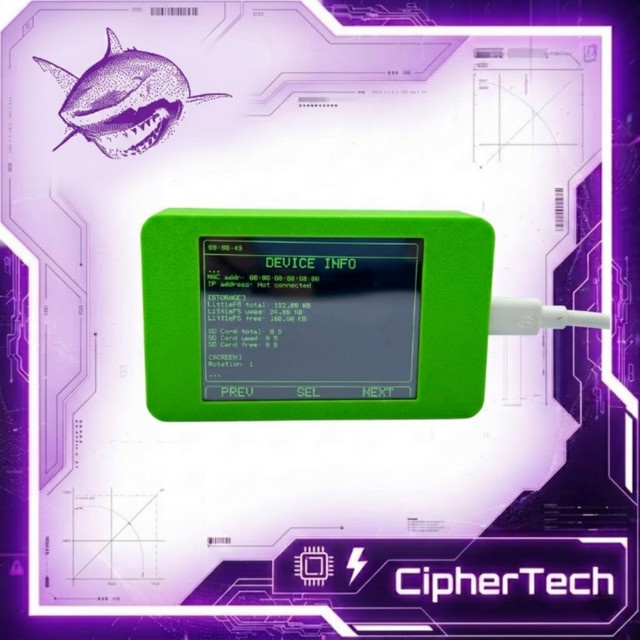 ESP32-2432S028R-PLUS Entwicklungsboard mit 2,8 Zoll Touchscreen, WLAN und Bluetooth, Weiße Leiterplatte mit Gehäuse - Bild 1