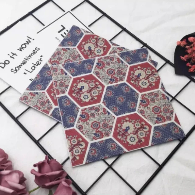 GUANYAO Servietten mit buntem chinesischem Blumenmuster im orientalischen Design für Hochzeit und Party - Bild 1