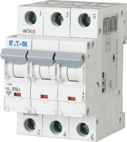 Eaton LS-Schalter PXL-C16/3, 3-polig, 16A, Charakteristik C, weiß mit Beschriftung - Bild 1