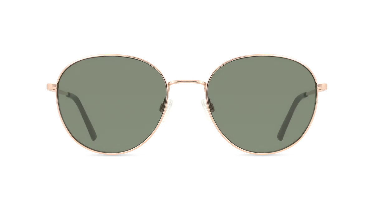 Fackelmann OU 001 SUN Sonnenbrille Panto, Vollrand, Edelstahl, Gold, Unisex - Bild 1