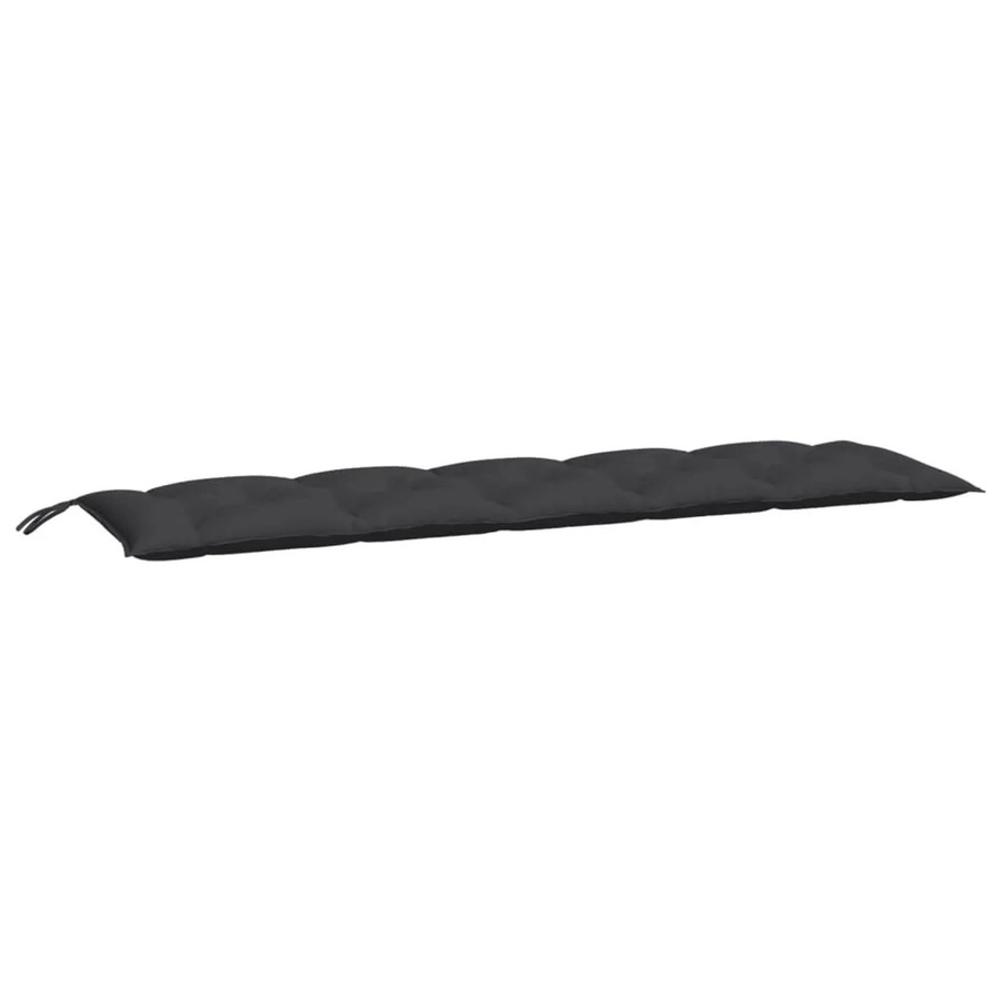 vidaXL Gartenbank-Auflage aus Oxford-Gewebe in Schwarz, B/T/H: 180 x 50 x 7 cm - Bild 2