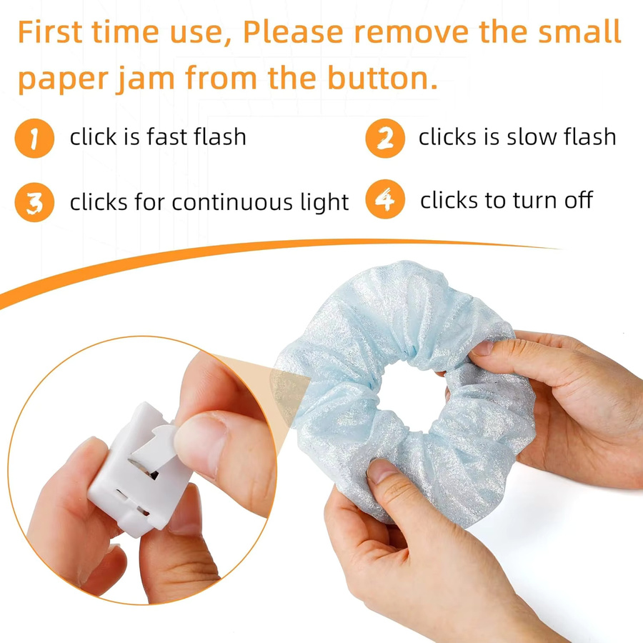 YEAHUI EL LED Haar Scrunchy, Damen - Bild 5