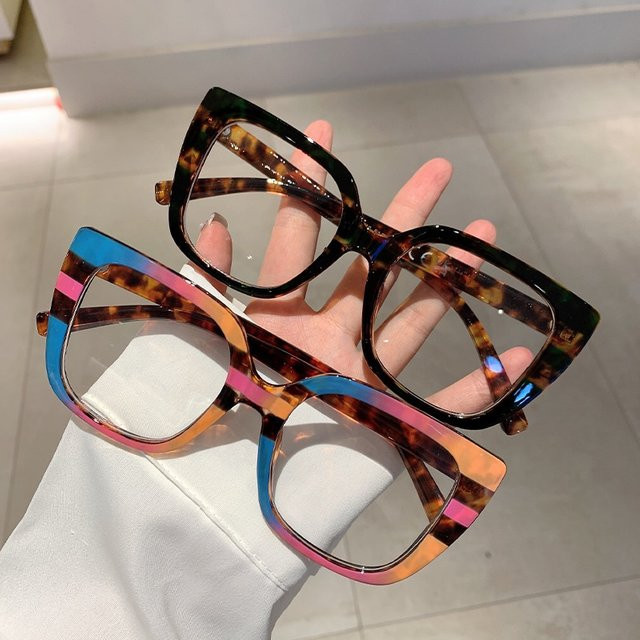 Cat Eye Korrektionsbrille, Vollrand, Anti-Strahlung, Blaulichtfilter - Bild 1