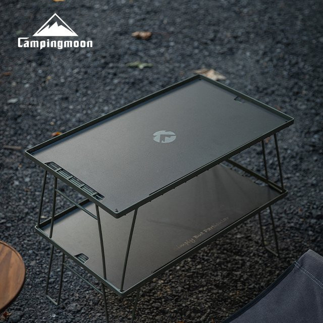 CAMPINGMOON IGT Klappbarer Campingtisch aus Aluminiumlegierung in Schwarz Matt - Bild 1