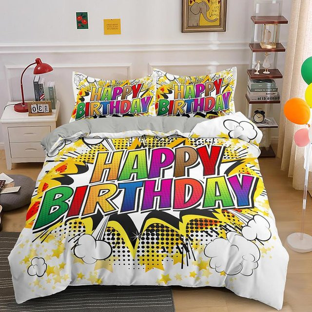 Binchi Outdoor Product Bettwäsche Set mit Cartoon-Motiv für Kinder, 3-teilig, Mehrfarbig, B/H: 150 x 200 cm - Bild 1