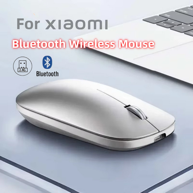 Xiaomi Bluetooth Maus mit 2,4G Dual Modus, wiederaufladbar via Typ-C, ergonomisch und leise, Farbe: Pink - Bild 1