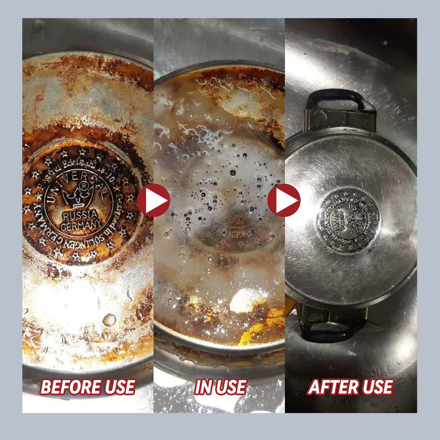 Jue-Fish Metallpolierpaste in Weiß zur Rost- und Fettentfernung für Edelstahl, Kochgeschirr und Dunstabzugshauben - Bild 6