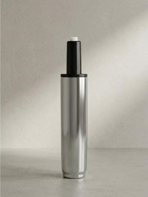 Gasdruckfeder aus Metall in Silber und Chrom mit 195 mm Länge und 50 mm Hub - Bild 1