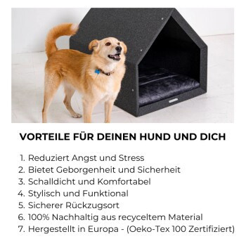 Rexproduct Pethome 2.0 Hundebett in Hellgrau, Größe S - Bild 2