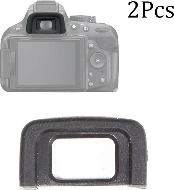 Nikon Augenmuschel EF aus Gummi als Sucher-Schutzabdeckung in Schwarz für DSLR Kameras, 2 Stück - Bild 1
