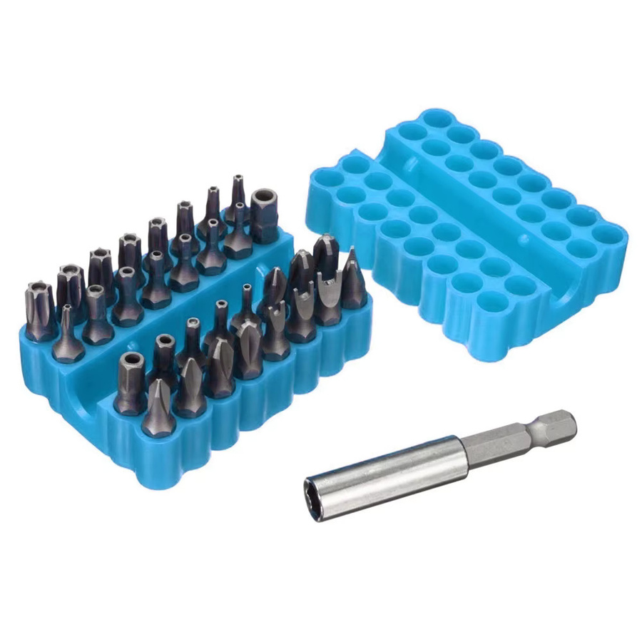 Weytoll 33-teiliges CRV6150 Schraubendreher-Bit-Set mit magnetischem Halter für Bohrer, Schraubendreher und Steckschlüssel-Bits - Bild 3
