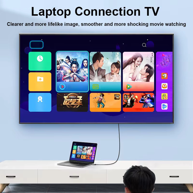 MeeGoo USB-C auf HDMI Adapter 4K Kabelkonverter in Silber für iPhone, MacBook, iPad, Samsung und Laptop - Bild 5