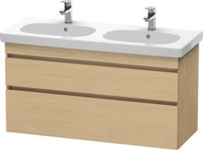 Duravit Waschtischunterschrank DuraStyle in Beige, wandhängend mit 2 Schubladen, B: 115 cm, T: 45,3 cm, H: 61 cm - Bild 1