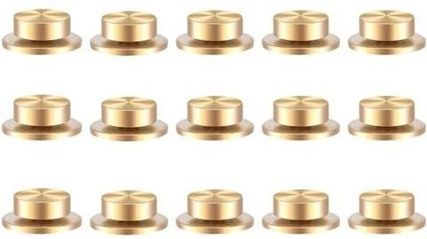 Outdeer Mini Metall Drehlager 360-Grad-Drehung für DIY-Bastelprojekte, Gold, 15 Stück - Bild 1