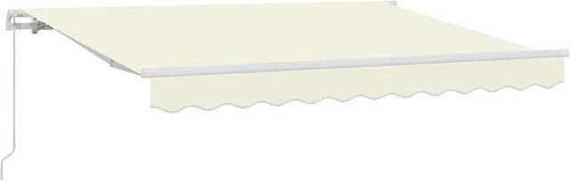 vidaXL Einziehbare Markise in Creme mit Aluminiumgestell und Wandhalterung, B/H: 300 x 200 cm - Bild 1