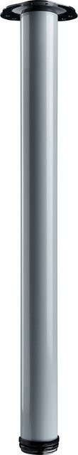 Hettich Tischbein-Set 4-teilig in Aluminium-Optik, Durchmesser: 6 cm, Höhe: 71 cm - Bild 1