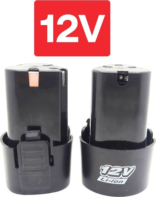 Lithium-Ionen-Akku und Ladegerät Set 12 V 4 Ah in Schwarz für Elektroschrauber, Bohrmaschinen und Mini-Winkelschleifer - Bild 1