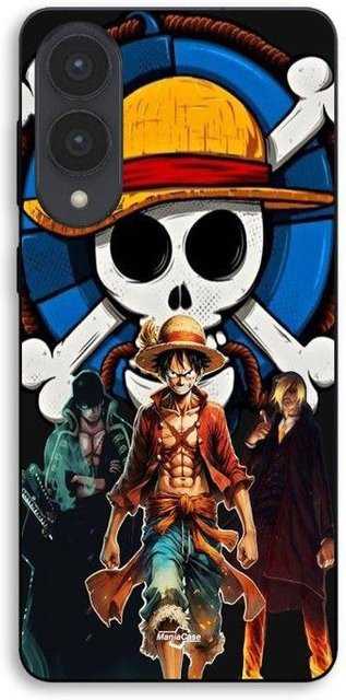 Maniacase Handyhülle für Samsung Galaxy S25 Edge mit One Piece Luffy Manga Anime Design in Schwarz - Bild 1