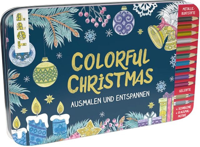 Topp Christmas Designdose im Set, Mehrfarbig, B/T/H: 19,0 x 12,0 x 21,0 cm - Bild 1