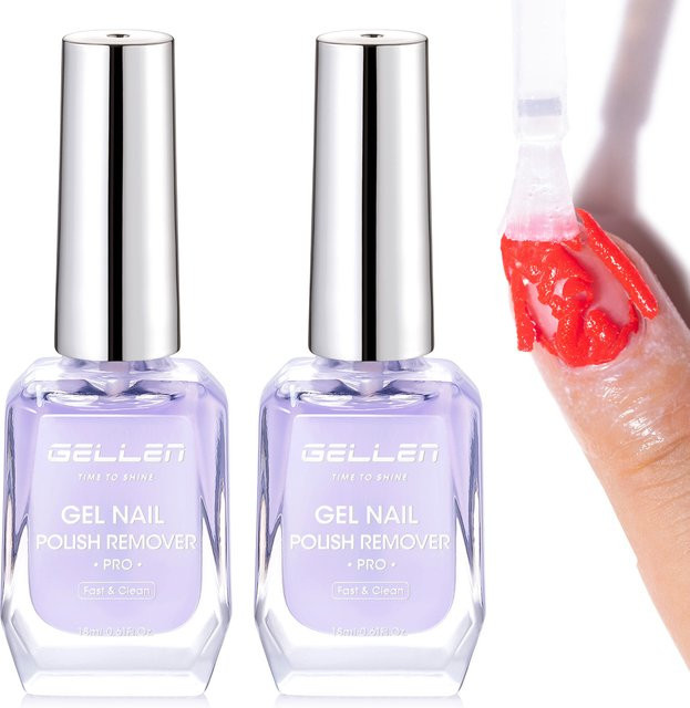 GELLEN Gel-Nagellackentferner, 18 ml, 2 Stück - Bild 1