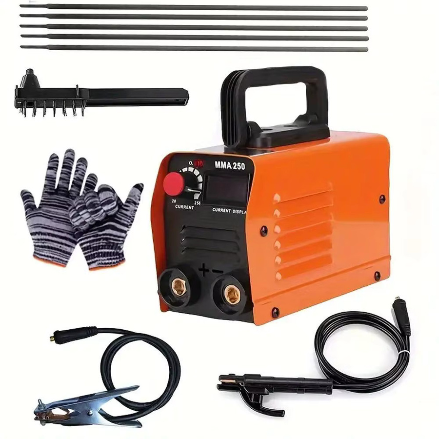 Betuyoo 250A MMA Lichtbogenschweißgerät in Orange, tragbare IGBT Inverter-Schweißmaschine für Stahl, Eisen und Metallreparatur - Bild 5