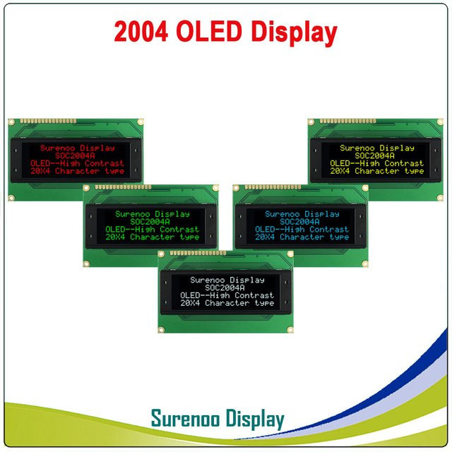 SURENOO OLED-Display LCD-Modulbildschirm mit integriertem WS0010 in Grün, unterstützt serielle SPI-Schnittstelle - Bild 1