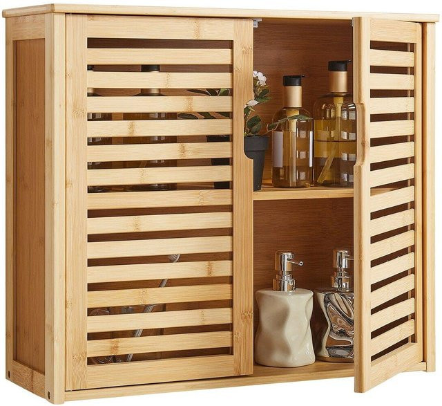 Buying Solutions MB Badezimmer-Wandschrank in Weiß mit 2 Türen und verstellbarem Einlegeboden zur Wandmontage - Bild 1