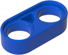 Gobricks GDS-21062 1x2 perforierte Bausteine, 10-teiliges Set, Blau - Bild 1