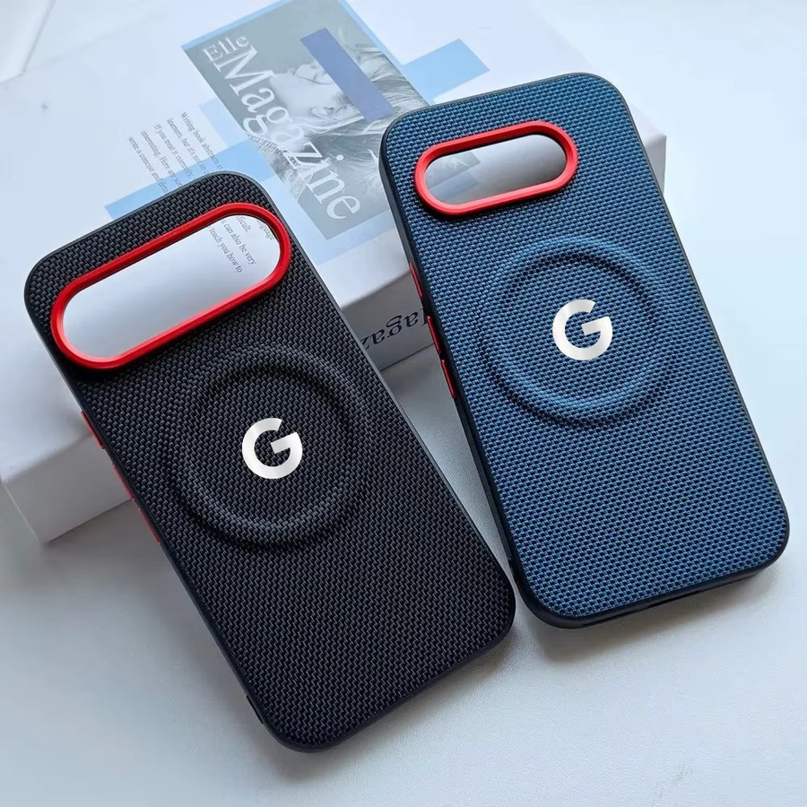 Magnetische Business-Handyhülle aus Leder für Google Pixel 10, 9 Pro XL und 9A in Schwarz und Multicolour, stoßfeste Schutzhülle mit kabelloser Ladefunktion - Bild 1