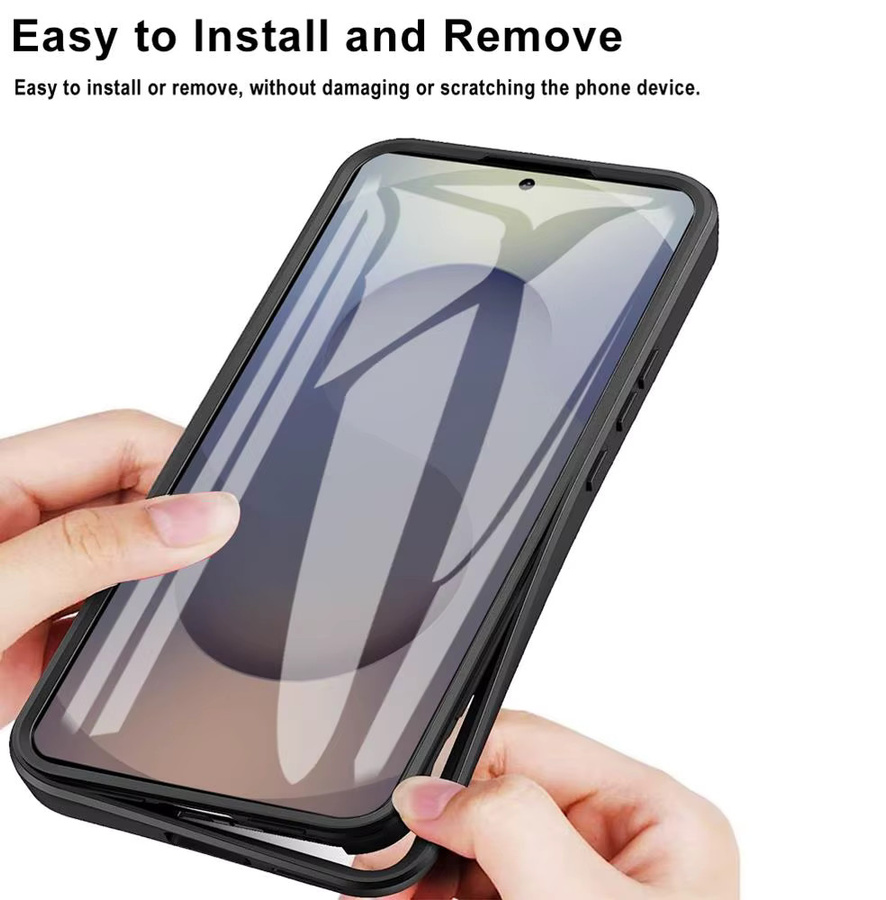 Transparente 360° Vollschutz-Hülle für Samsung Galaxy S26 S25 S24 S23 S22 S21 Ultra Plus FE 5G mit Kameraschutz und Displayschutz - Bild 1