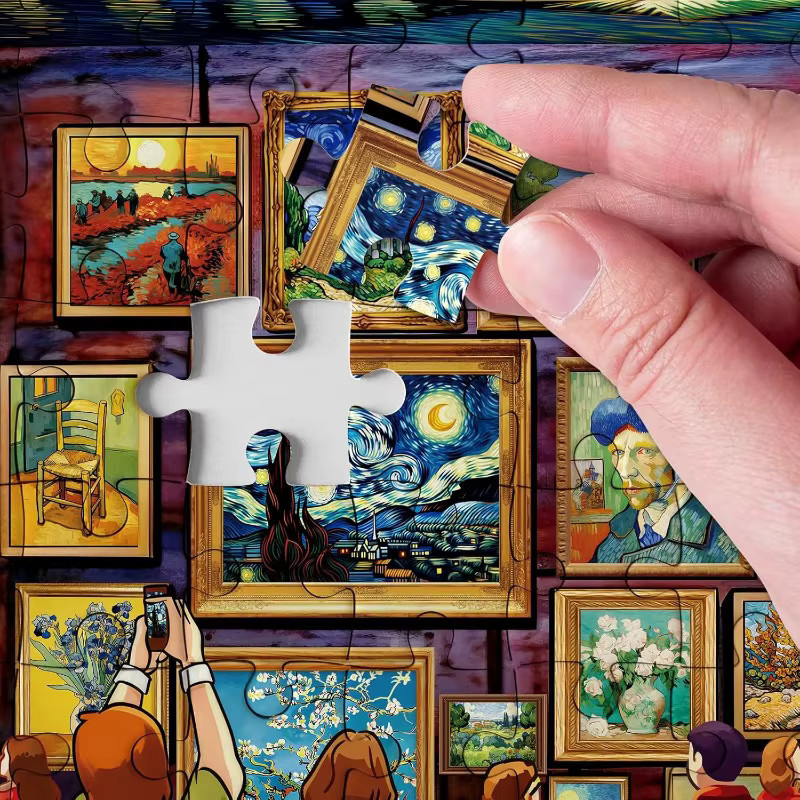 Van Dijk Sternennacht Kunstmalerei-Puzzle, 1000 Teile - Bild 4