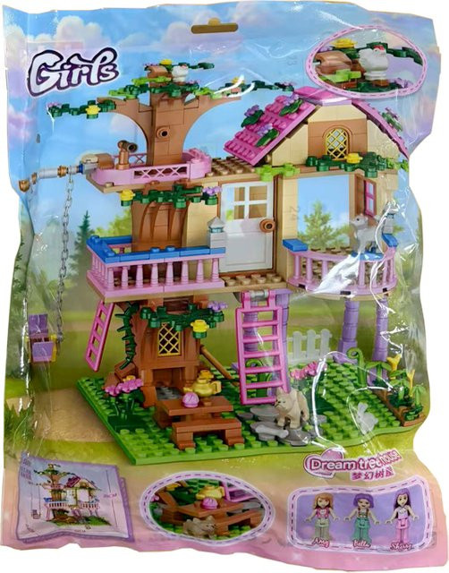 DUODUOBAO Friends City Baumhaus Sommerferien-Villa Schloss, Bausteine Sets - Bild 1