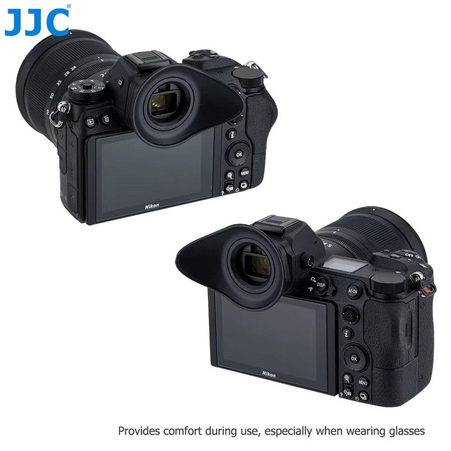 JJC Oval Augenmuschel Okular Sucher für Nikon Z5II Z7 II Z7 Z6 III Z6 II Z6 Z5 als Ersatz für Nikon DK-29, 360 Grad drehbar, Schwarz - Bild 5