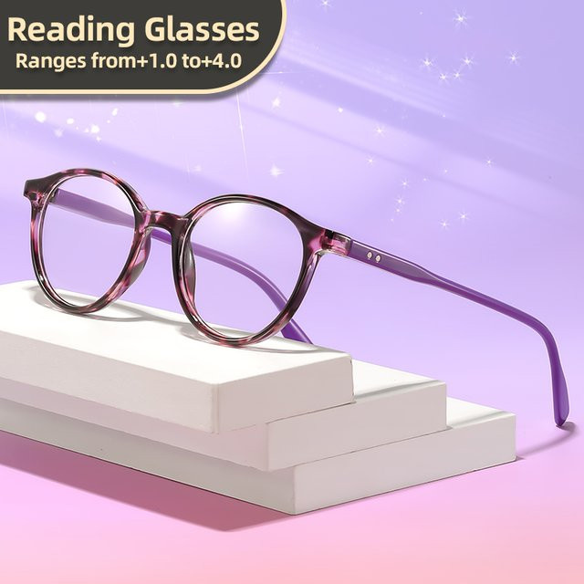 Oyalie Lesebrille, Rund, Vollrand, Kunststoff, Transparent - Bild 1