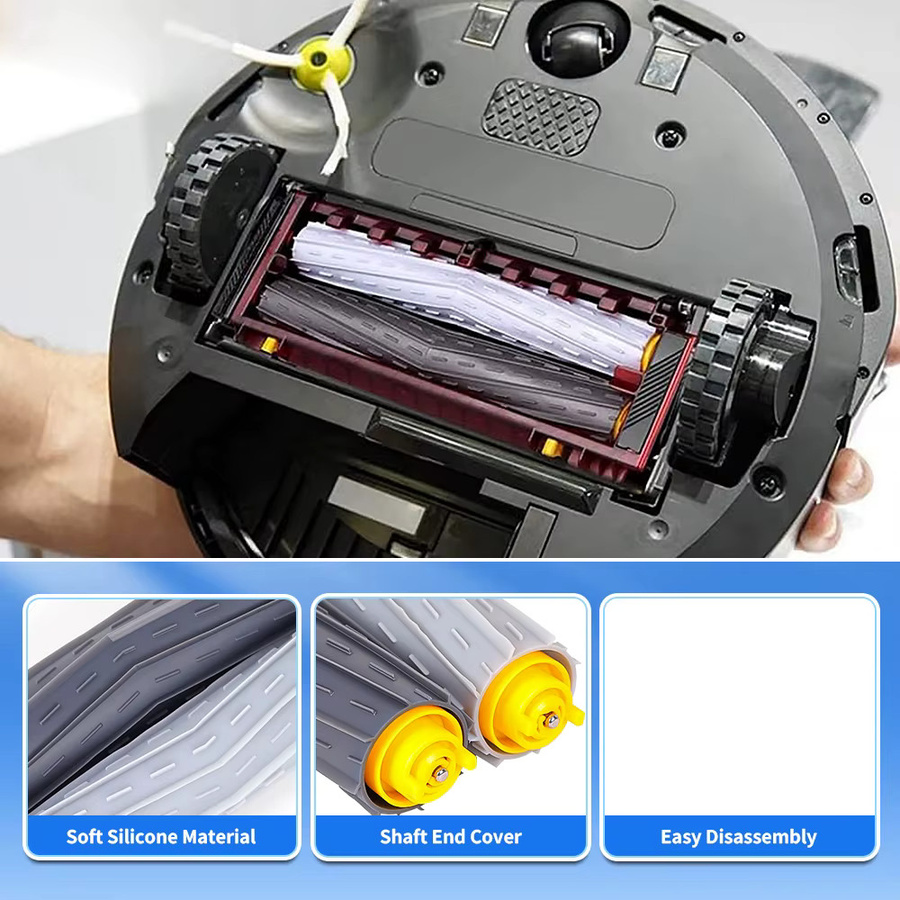 WINDNINJA Rollende Hauptbürste aus Silikon für iRobot Roomba 800 900 Serie Zubehörteil - Bild 4