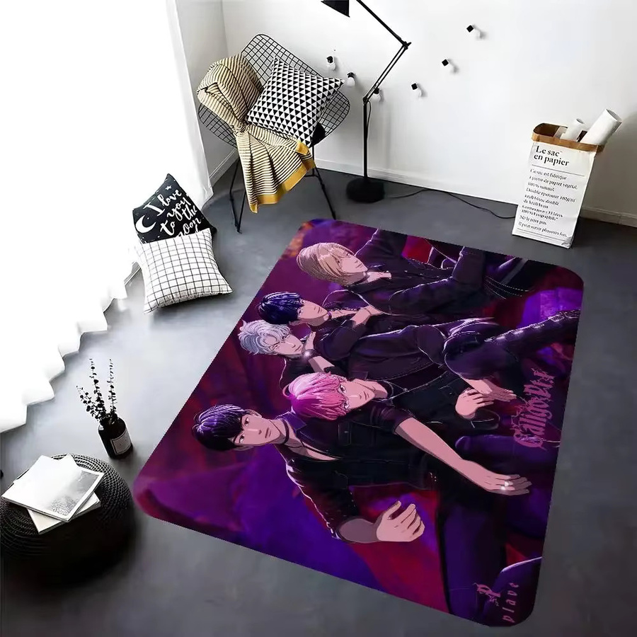 P-PLAVES ASTERUM Kpop Bodenteppich im nordischen Stil, Multicolor - Bild 5