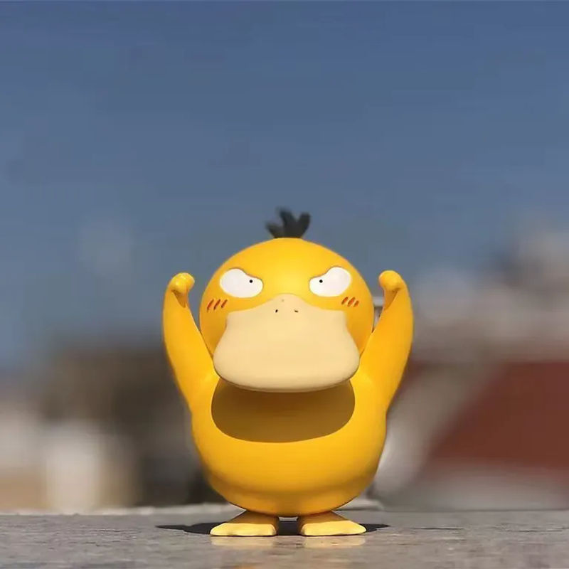 TAKARA TOMY Pokemon Psyduck Action Figure aus Kunststoff, gelbe Anime Modell Statue zur Desktop Dekoration - Bild 3