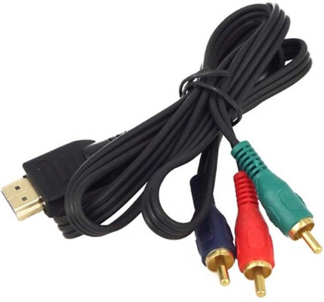 Dazzlecat HDMI auf 3 Cinch Audio-Video-Konverter Komponenten-AV-Adapterkabel, mehrfarbig - Bild 1