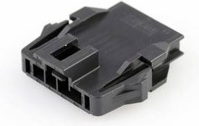 Molex Buchsengehäuse-Kabel Schwarz mit 4 Polen und 2,50 mm Rastermaß - Bild 1