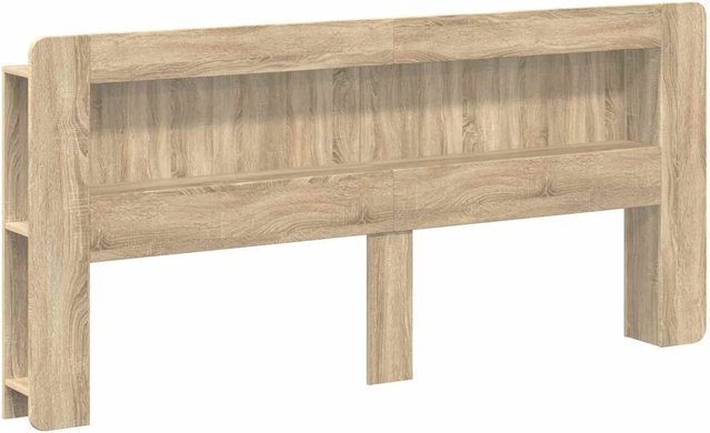 vidaXL Kopfteil-Schrank mit Speicher in Sonoma-Eiche, modern, Holzwerkstoff, Braun - Bild 1