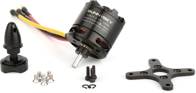 SunnySky X2814 II 900KV 1000KV Außenläufer Bürstenloser Motor, Metall, Schwarz - Bild 1