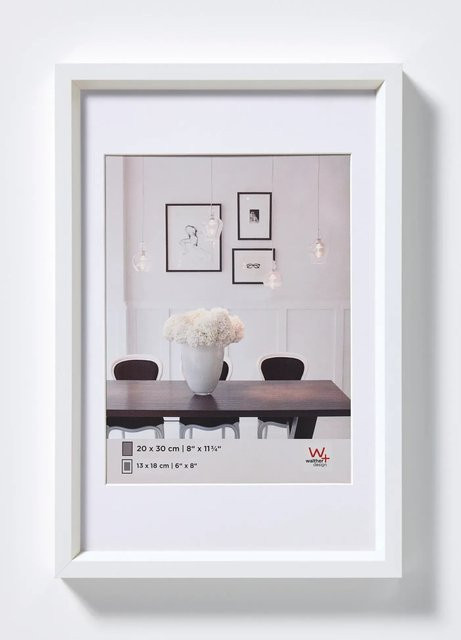 Walther Design Steel Style Kunststoff Bilderrahmen Weiss B: 50 cm, H: 60 cm - Bild 1