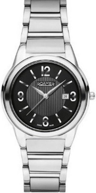 Roamer Damenuhr, Quarz, Edelstahl, Schwarz, 33 mm, Saphirglas - Bild 1