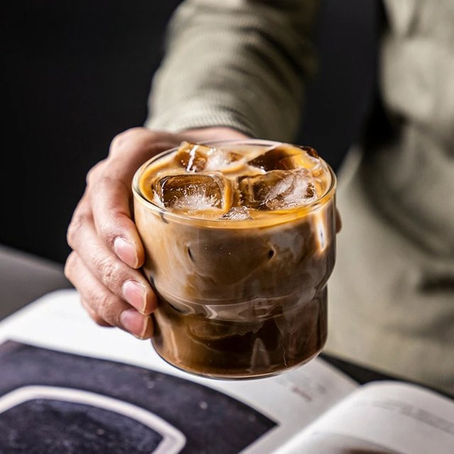 Kreative Glas-Trinktasse für Kaffee, Smoothie oder Whisky, transparent - Bild 1