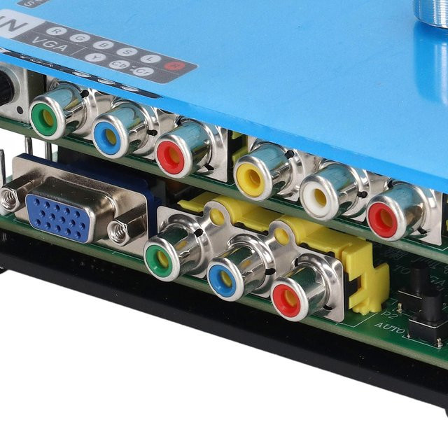 Koogeelife LCD GBSC Konverter VGA Cinch High Definition Multimedia Interface mit 3 Ausgängen für Videospiele wie PlayStation und PS2 in Grau - Bild 1
